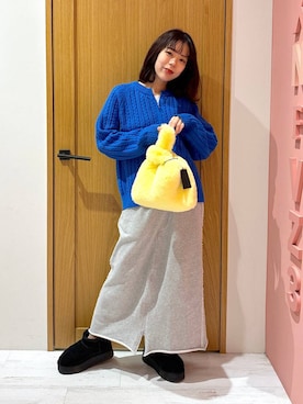 「BAYFLOW（ベイフロー）のアイテム（トップス）」を使った、Ayamiさん（骨格ナチュラル・レディース・158cm）の冬コーディネート