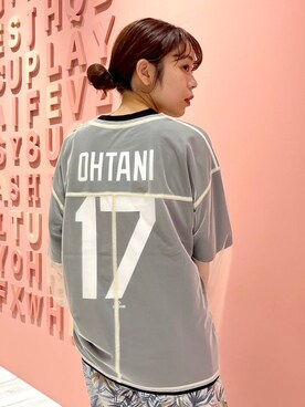 「BAYFLOW（ベイフロー）のアイテム（Tシャツ/カットソー）」を使った、Ayamiさん（骨格ナチュラル・レディース・158cm）の夏コーディネート