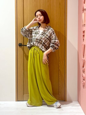 「BAYFLOW（ベイフロー）のアイテム（トップス）」を使った、Ayamiさん（骨格ナチュラル・レディース・158cm）の夏コーディネート