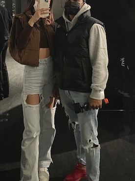 「ザノースフェイス」｜ra❤︎nna.さん（レディース・170cm）の秋コーディネート