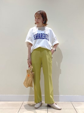「スクエアトゥ」｜「アイテム（その他シューズ）」を使った、mai*さん（レディース・148cm）の夏コーディネート