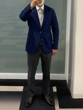 「GERMANO（ジェルマーノ）のアイテム」を使った、Kenji ☑️さん（メンズ・167cm）の夏コーディネート