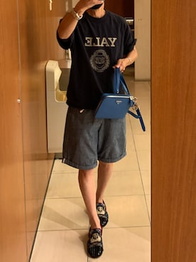 「G-STAR（ジースター）のアイテム（その他パンツ）」を使った、Kenji ☑️さん（メンズ・167cm）の夏コーディネート