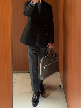 「PRADA（プラダ）のアイテム（ジャケット/アウター）」を使った、Kenji ☑️さん（メンズ・167cm）の秋コーディネート