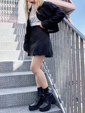 「Figments（フィグメンツ）のアイテム（その他アウター）」を使った、Figments_officialさん（レディース・151cm）の春コーディネート