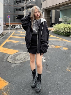 「Figments（フィグメンツ）のアイテム（ジャケット/アウター）」を使った、Figments_officialさん（レディース・161cm）の秋コーディネート