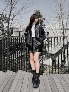 「Figments（フィグメンツ）のアイテム（ブルゾン）」を使った、Figments_officialさん（レディース・161cm）の春コーディネート