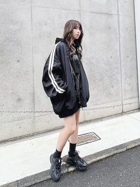 「Figments（フィグメンツ）のアイテム（ブルゾン）」を使った、Figments_officialさん（レディース・161cm）の春コーディネート