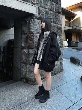 「アイテム（その他、シルバー系）」を使った、Figments_officialさん（レディース・161cm）の冬コーディネート