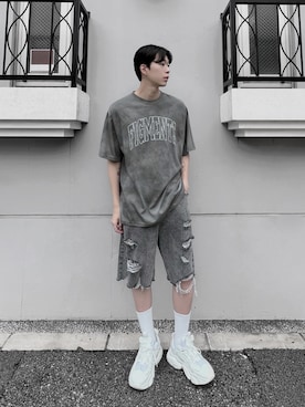 「Figments（フィグメンツ）のアイテム」を使った、Figments_officialさん（メンズ・178cm）の夏コーディネート