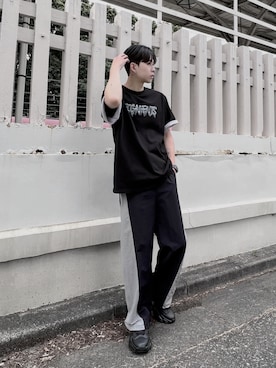 「Figments（フィグメンツ）のアイテム」を使った、Figments_officialさん（メンズ・178cm）の夏コーディネート
