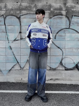 「Figments（フィグメンツ）のアイテム（ブルゾン）」を使った、Figments_officialさん（メンズ・178cm）の秋コーディネート