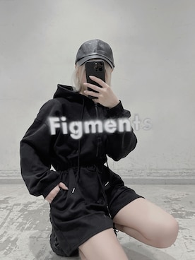 「Figments（フィグメンツ）のアイテム（サロペット/オーバーオール）」を使った、Figments_officialさん（レディース・151cm）の春コーディネート