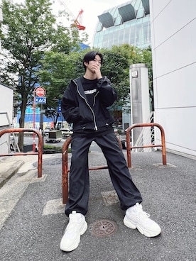「Figments（フィグメンツ）のアイテム（ブルゾン）」を使った、Figments_officialさん（メンズ・178cm）の秋コーディネート