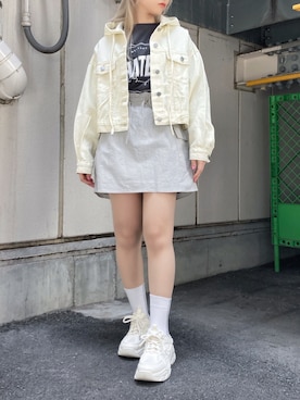 「Figments（フィグメンツ）のアイテム（ジャケット/アウター）」を使った、Figments_officialさん（レディース・151cm）の春コーディネート