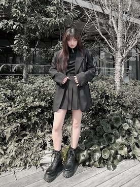 「Figments（フィグメンツ）のアイテム（ジャケット/アウター）」を使った、Figments_officialさん（レディース・161cm）の春コーディネート