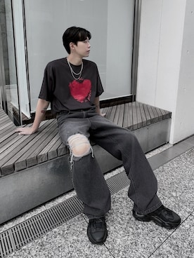 「Figments（フィグメンツ）のアイテム（アクセサリー）」を使った、Figments_officialさん（メンズ・178cm）の夏コーディネート