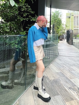 「ブーツコーデ」｜「アイテム（その他）」を使った、Figments_officialさん（レディース・161cm）の秋コーディネート