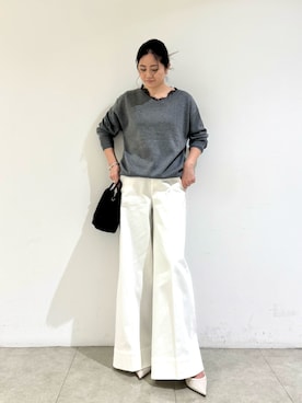 「qualite（カリテ）のアイテム」を使った、MIKUさん（レディース・155cm）の冬コーディネート