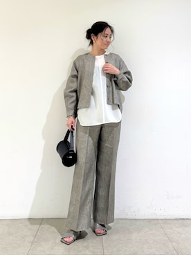 「YAHKI（ヤーキ）のアイテム」を使った、MIKUさん（レディース・155cm）の春コーディネート