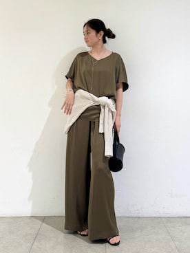 「qualite（カリテ）のアイテム（アクセサリー）」を使った、MIKUさん（レディース・155cm）の春コーディネート