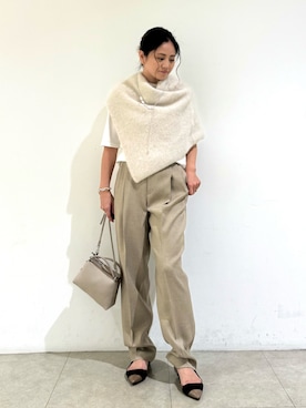 「スヌード」｜MIKUさん（レディース・155cm）の秋コーディネート