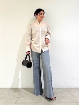 「YAHKI（ヤーキ）のアイテム」を使った、MIKUさん（レディース・155cm）の春コーディネート