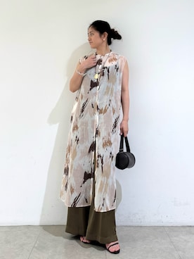 「qualite（カリテ）のアイテム（アクセサリー）」を使った、MIKUさん（レディース・155cm）の春コーディネート