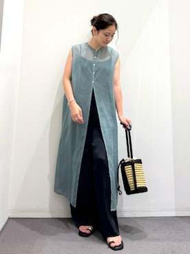 「qualite（カリテ）のアイテム（バッグ）」を使った、MIKUさん（レディース・155cm）の秋コーディネート