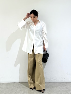 「ロング丈」｜MIKUさん（レディース・155cm）の秋コーディネート