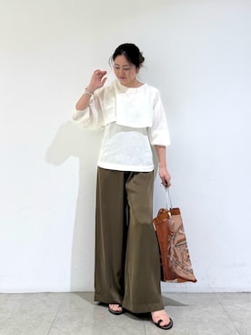 「qualite（カリテ）のアイテム（アクセサリー）」を使った、MIKUさん（レディース・155cm）の春コーディネート