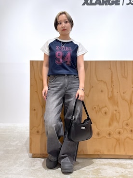 「アイテム（パンツ）」を使った、河原光希さん（レディース・144cm）の夏コーディネート