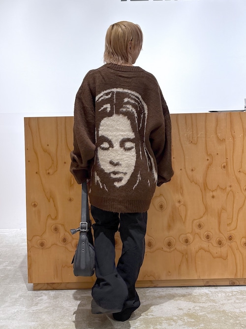 FACE JACQUARD KNIT CARDIGAN（カーディガン/ボレロ）｜X-girl