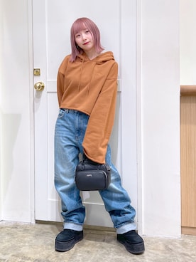 河原光希さん（レディース・144cm）の冬コーディネート