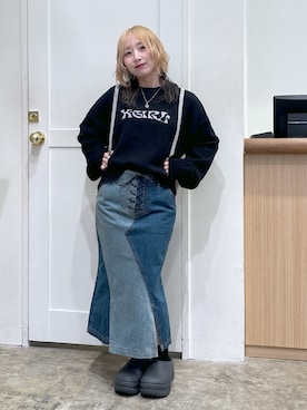 「アイテム（バックパック/リュック）」を使った、河原光希さん（レディース・144cm）の夏コーディネート