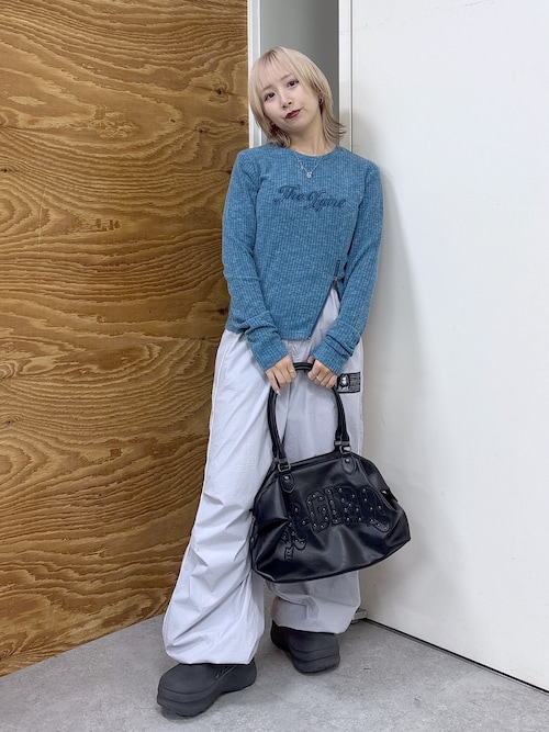 ZIP HEM COMPACT RIBBED TOP（Tシャツ/カットソー）｜X-girl（エックス