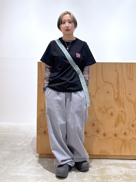 「アイテム（ショルダーバッグ）」を使った、河原光希さん（レディース・144cm）の夏コーディネート