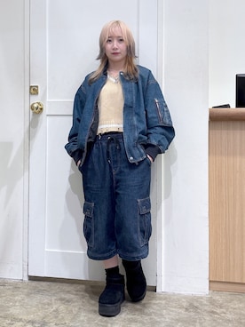 「アイテム（ジャケット/アウター）」を使った、河原光希さん（レディース・144cm）の夏コーディネート