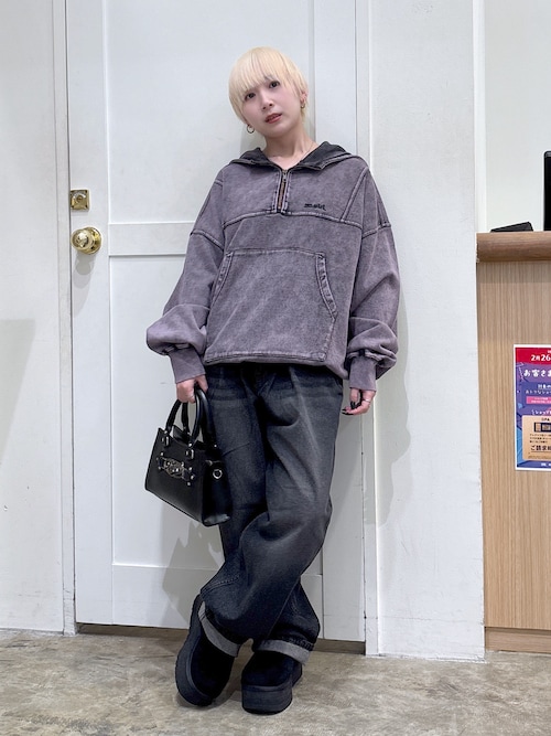 X-girl FADED ANORAK SWEAT HOODIE(新品)値下げ セール】FADED ANORAK SWEAT HOODIE（パーカー）｜X-girl