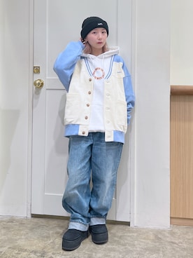 河原光希さん（レディース・144cm）の冬コーディネート