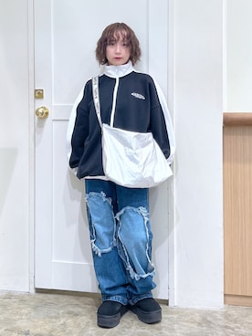 河原光希さん(レディース・144cm)の冬コーディネート