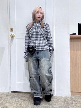 「アイテム（シャツ/ブラウス）」を使った、河原光希さん（レディース・144cm）の夏コーディネート