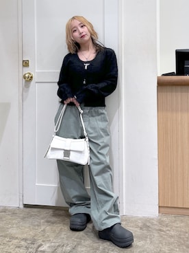 「アイテム（タンクトップ）」を使った、河原光希さん（レディース・144cm）の夏コーディネート