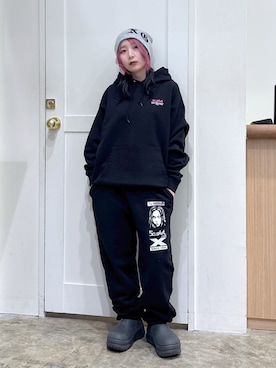 「アイテム（帽子）」を使った、河原光希さん（レディース・144cm）の夏コーディネート
