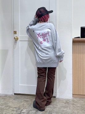 「アイテム（帽子）」を使った、河原光希さん（レディース・144cm）の夏コーディネート