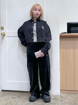 「アイテム（財布）」を使った、河原光希さん（レディース・144cm）の夏コーディネート