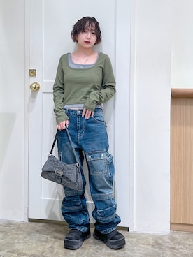 河原光希さん(レディース・144cm)の秋コーディネート