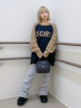 河原光希さん（レディース・144cm）の冬コーディネート