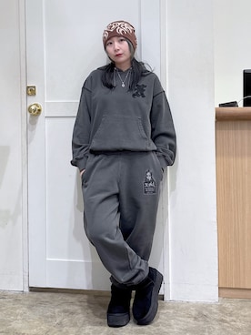 「アイテム（パーカー）」を使った、河原光希さん（レディース・144cm）の夏コーディネート