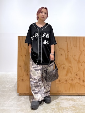 「アイテム（シャツ/ブラウス）」を使った、河原光希さん（レディース・144cm）の夏コーディネート